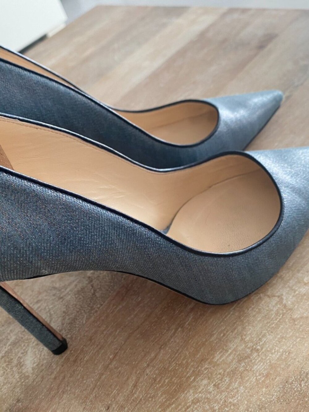 Jimmy Choo Shoes 'Romy' Washed Denim - Picture 3 of 6